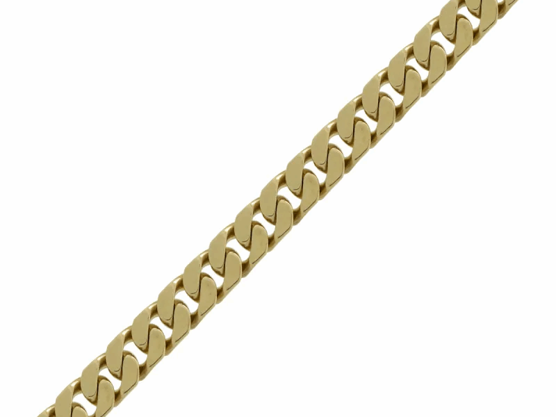 Pulsera Cubana Maciza Oro Amarillo 18k